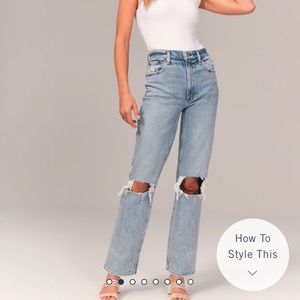 Abercrombie 90s High Rise Straight Jean